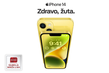 iPhone 14 hello yellow, žuta