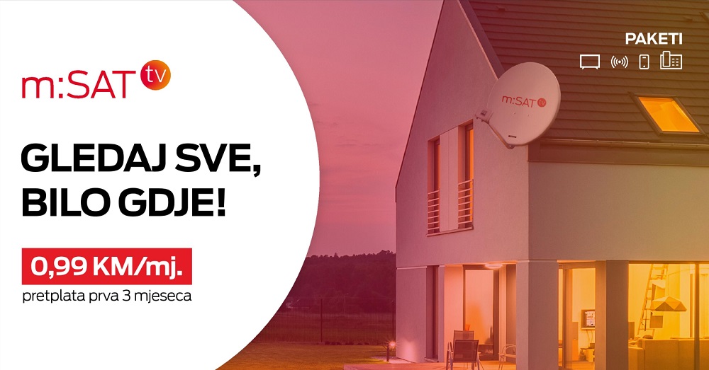 Mtel, mSAT, satelitska televizija, internet