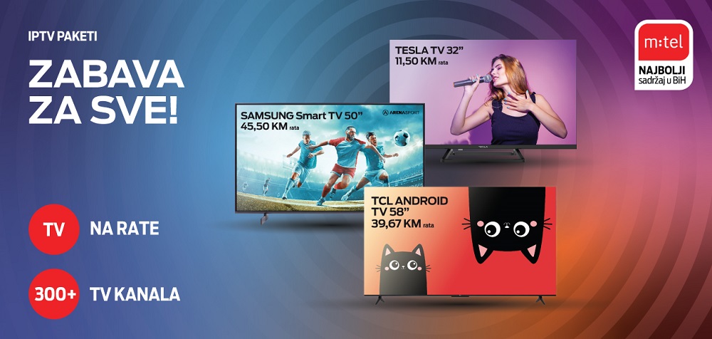 m:tel IPTV, Tesla, Samsung, TCL, oktobar 2023