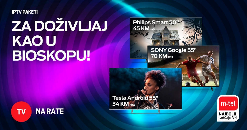 mtel, TV paketi, integrisane usluge, TCL, Tesla TV