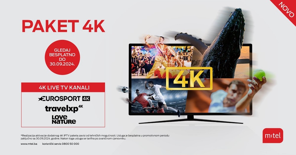 mtel, IPTV, 4K