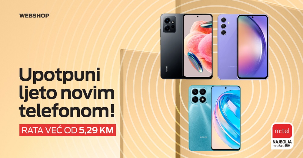 mtel, web shop, telefoni na rate, Honor, Xiaomi, Samsung, Huawei