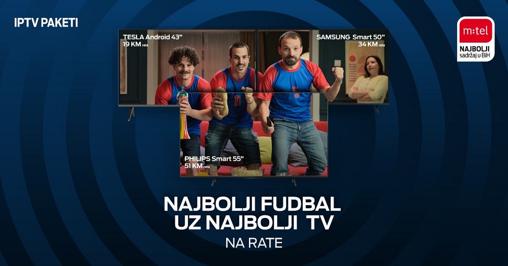 Mtel, TV paketi, Tesla, Philips, Samsung televizori, 50% popusta na mjesečnu pretplatu