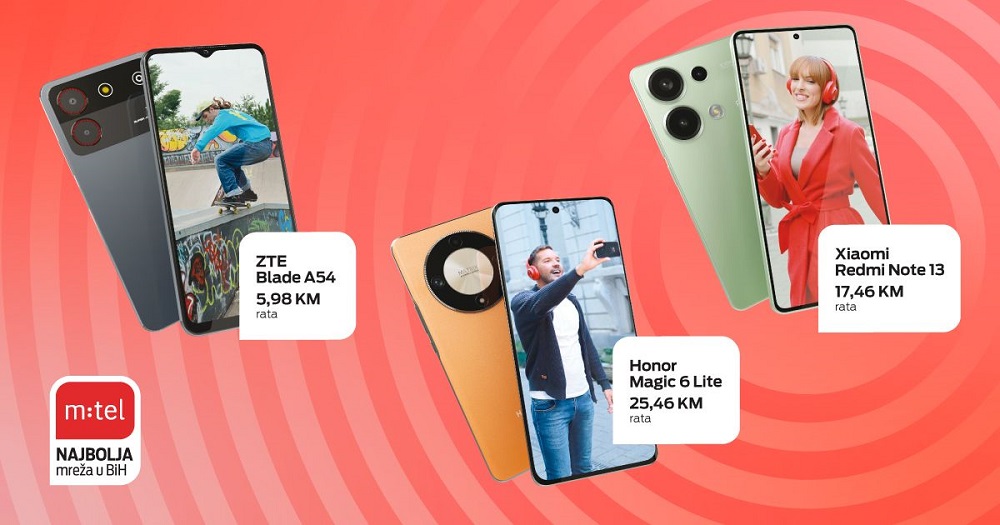 Mtel, multibrend, ZTE Blade A54, Honor magic 6 Lite, Xiaomi Redmi Note 13