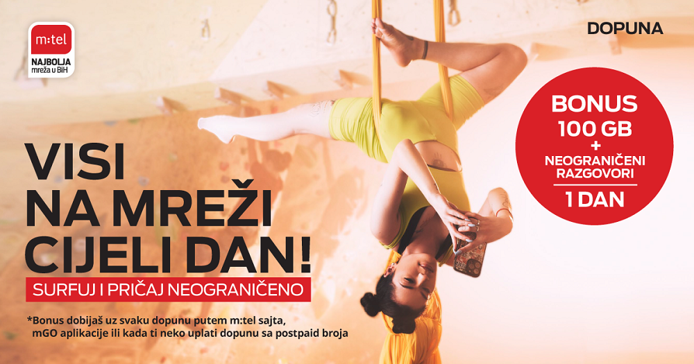 Mtel, Dopuna, bonus 100 GB, neograničeni razgovori