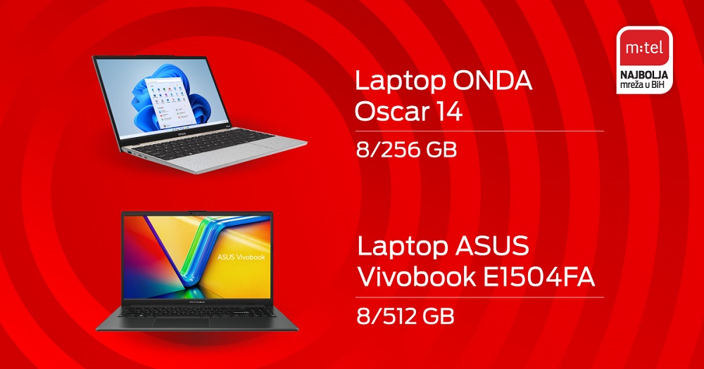 m:tel, Asus, ONDA, laptopi